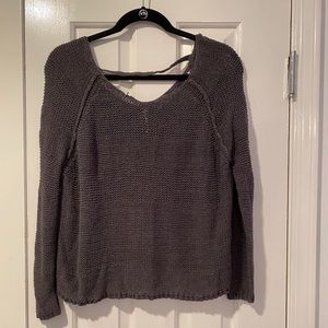 Gray knit small free people sweater
